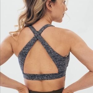 Ptula Bare V Sports Bra (Black Marl)